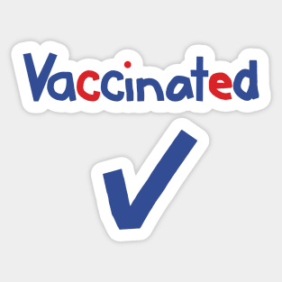 Vaccinated with Check Sticker